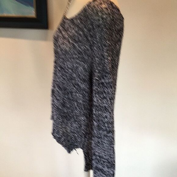 AJ Andrea Jovine Sweater Cotton black cream soft knit Large - Picture 3 of 6